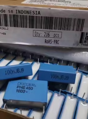 PHE450RF6100JR06L2 RIFA 1600V104 0.1UF/100NF薄膜电容器P=28MM
