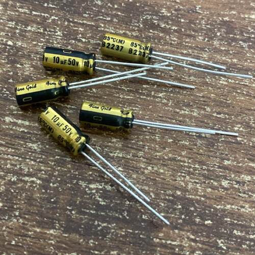 10UF 50V 日本 尼吉康 音响电容 50V10UF 5*11 FG fine gold 铜脚
