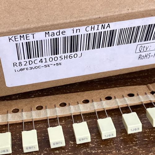 R82DC4100SH60J 1J63/63V105/63V1UF KEMET基美薄膜电容器R82系列