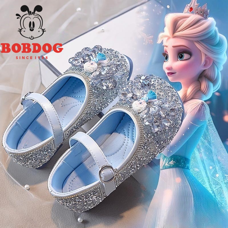 巴布豆爱莎小皮鞋2025春秋新款