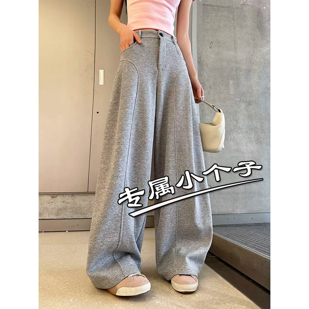 150九分小个子弯刀休闲裤女秋图片