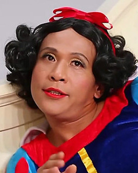 宋小宝小品道具动画片白雪公主假发女COSPLAY中分短卷黑色假头发