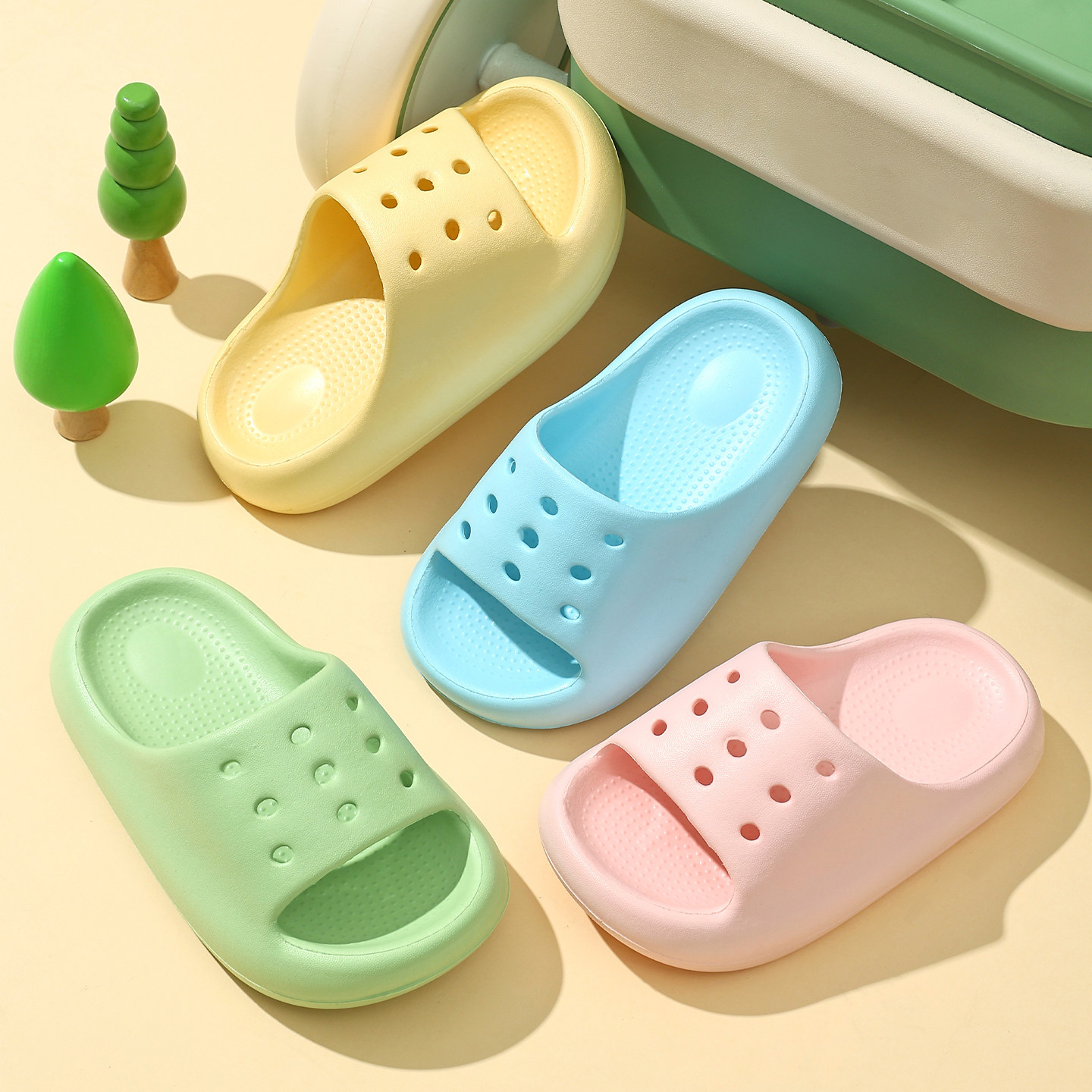 儿童拖鞋夏季男童女童浴室防滑洗澡室内家居亲子中小童宝宝凉拖鞋