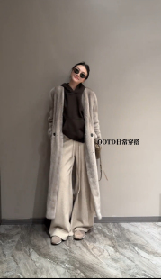 觅寻 Anna娜娜家仿水貂环保皮草外套女冬高级感百搭气质大衣
