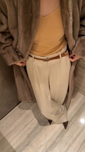 娜娜家【华尔兹】鼎奢仿水貂毛毛帕斯条色川貂纹理环保皮草大衣