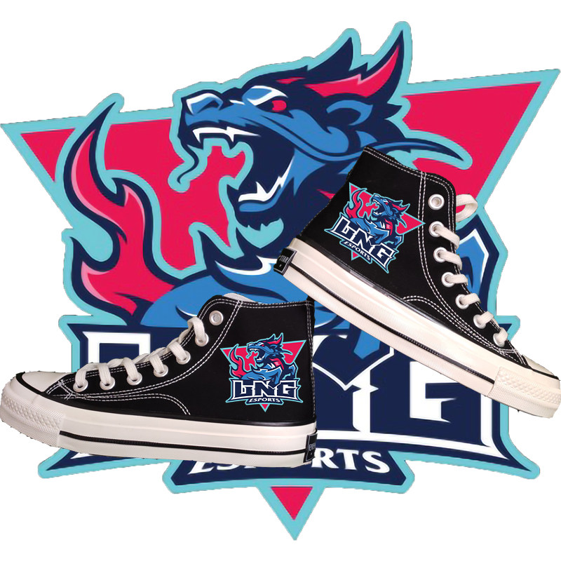 lng英雄联盟战队鞋英雄联盟联名鞋游戏周边帆布鞋二次元运动鞋男