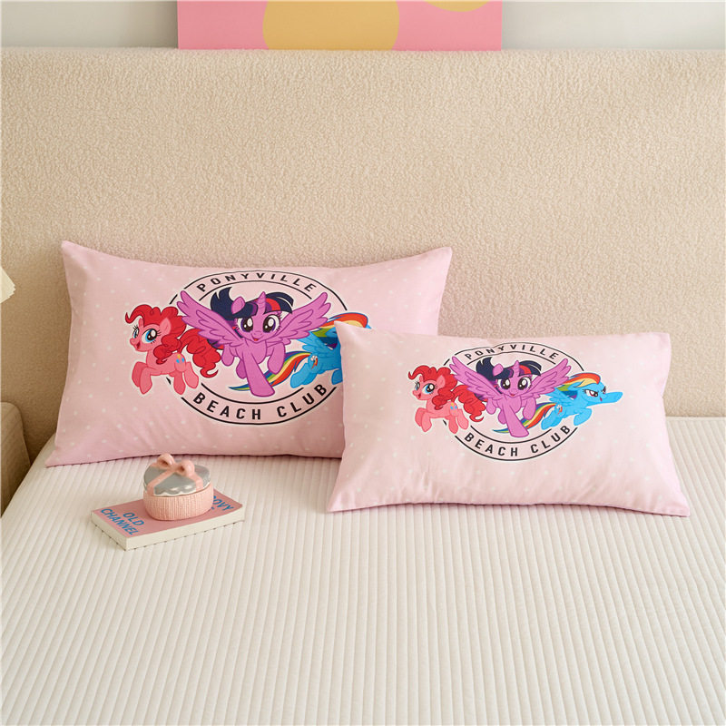 小马宝莉纯棉儿童安抚枕头枕芯宝宝婴儿幼儿园小学生护颈枕可拆洗