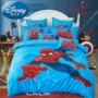 Cậu bé Disney bốn mảnh Cotton Boy Spider-Man Chăn bông Cotton trải giường Bộ đồ giường Bộ ba mảnh - Bộ đồ giường bốn mảnh chăn ra gối nệm cao cấp