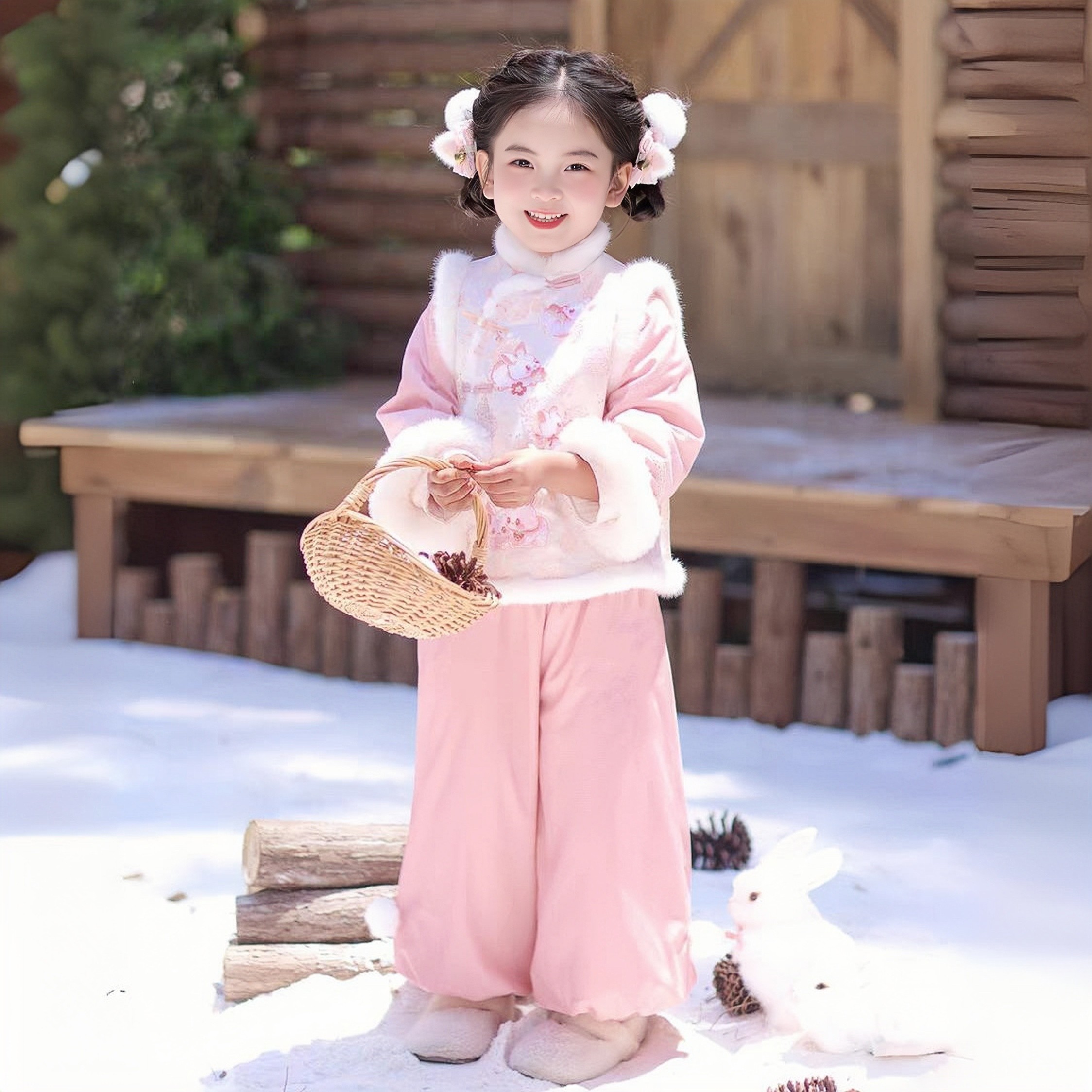 汉服女童春秋新款超仙古装