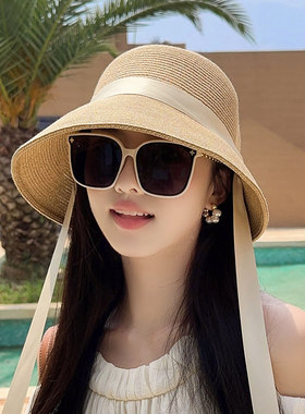 朵澜2026新款法式草帽女夏季海边