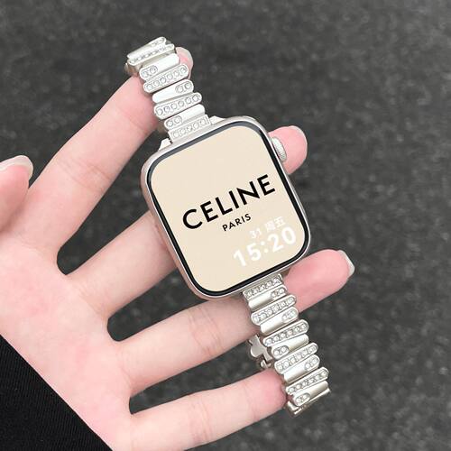 适用华为Fit5表带FIT4/3不规则闪钻fit4pro/3/2金属手表腕带
