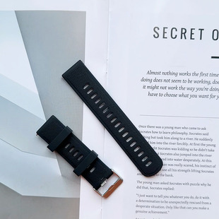 适用爱国者GT8表带GT3通用aigo V8手表表链配件22mm硅胶gt8手表带