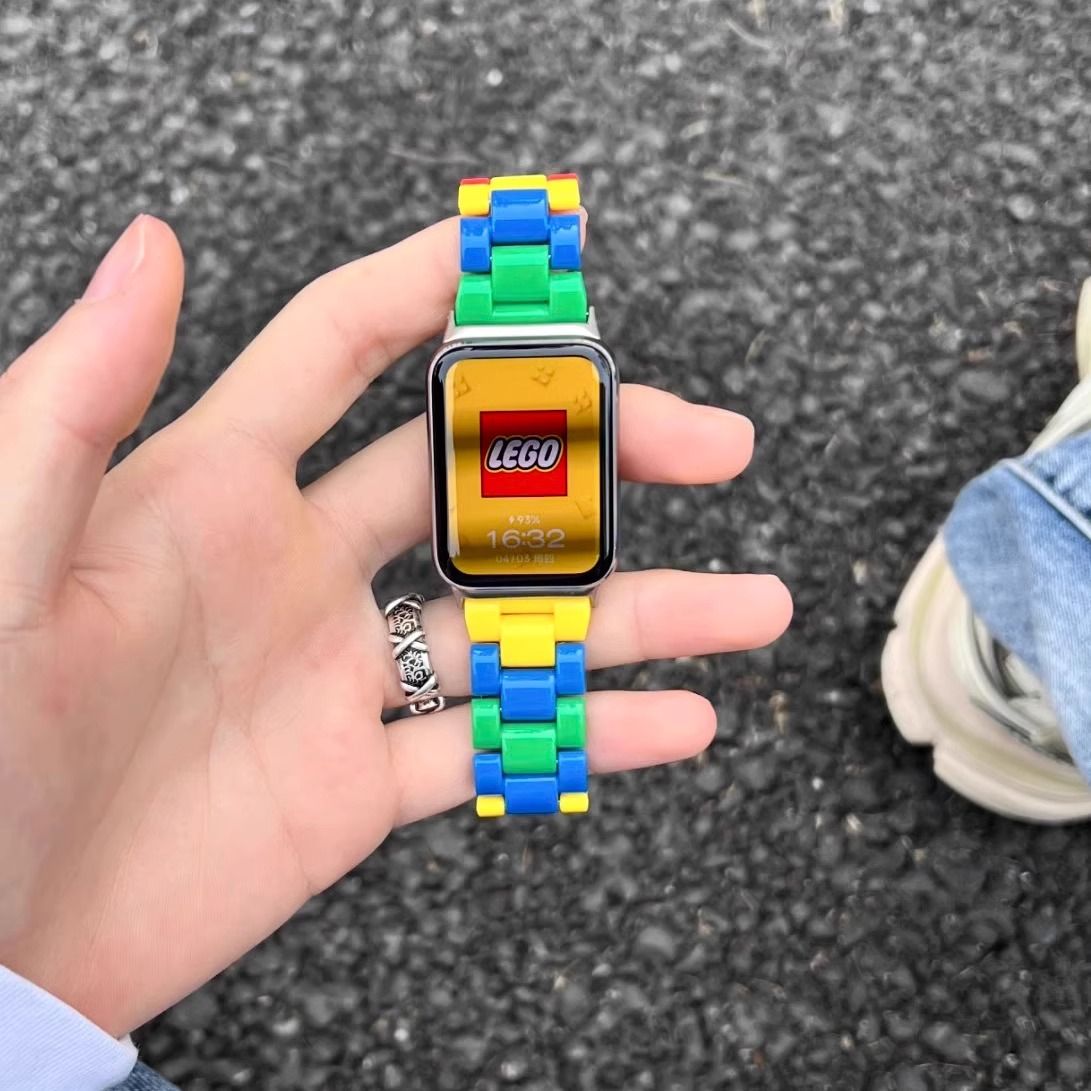 适用华为Fit5表带FIT5pro彩色watch fit4/fit3活力腕带fit2乐高视
