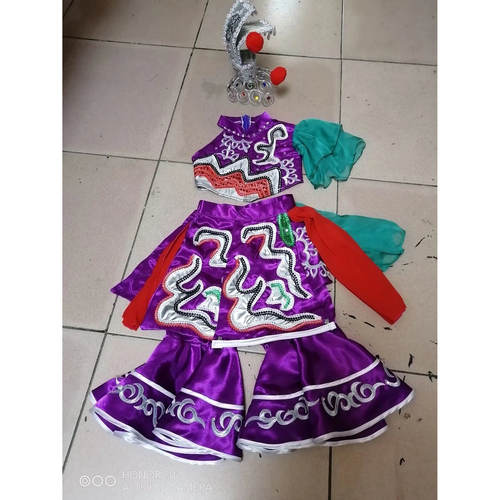 2025花鼓灯舞服俏梦影头饰艺考