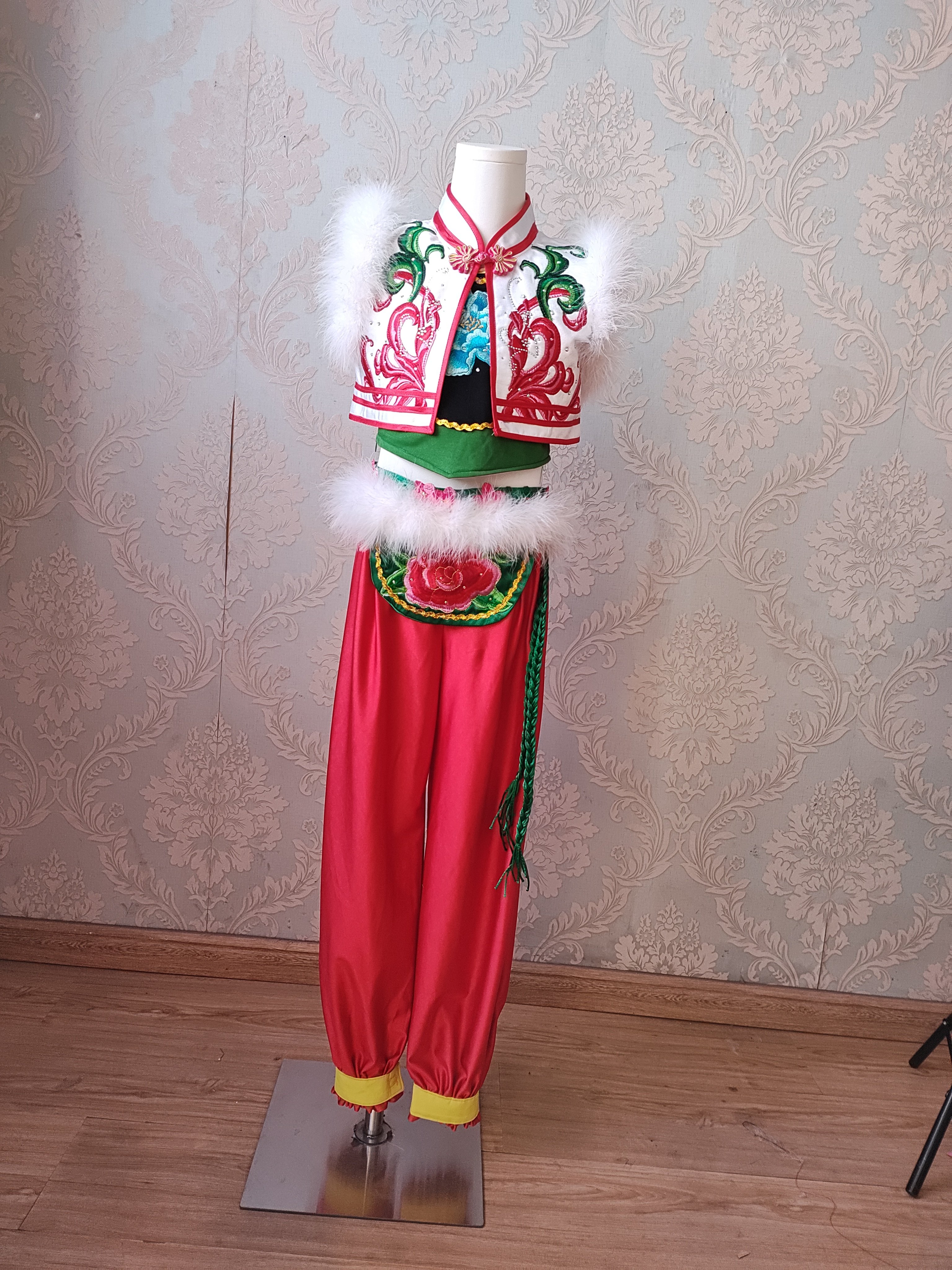 虎妞舞蹈服儿童演出服艺考服定制考级胶东秧歌东北二人转少儿组