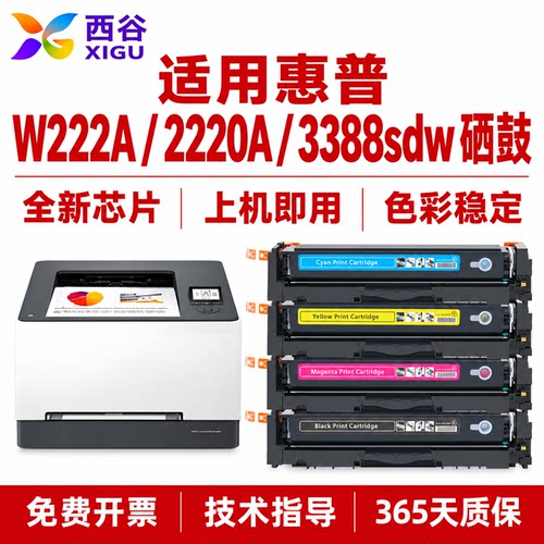 适用惠普W222A硒鼓HPW2220A粉盒