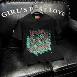 2026新款夏季男士重工艺刺绣T恤A315-XB89P75白沙发图，男装T恤，电商A315