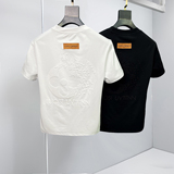 2026新款夏季男士丝光棉刺绣T恤A315-XB58P75白沙发图，男装T恤，电商A315