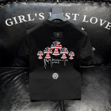 2026新款夏季男士重工艺刺绣T恤A315-XB86P75沙发图，男装T恤，电商A315