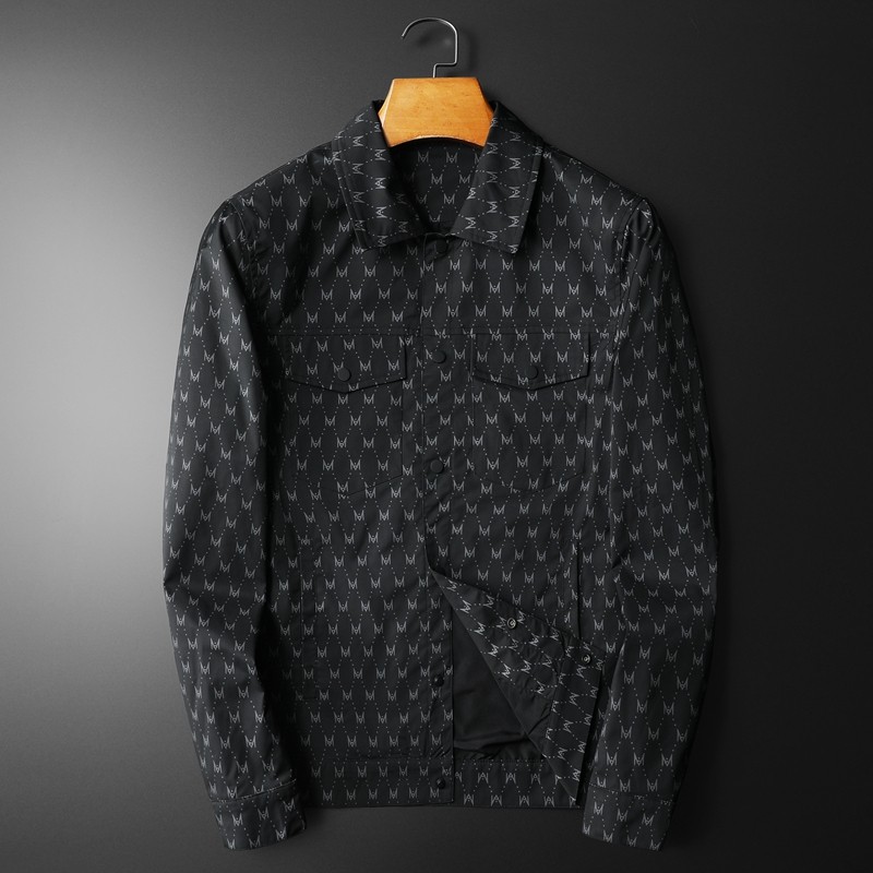 2023年新款春款男士夹克男外套修身小一码1151P145黑，男装夹克，电商A315