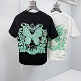 2026新款夏季男士烫钻高克重微阔T恤A315-XB11P75沙发图，男装T恤，电商A315