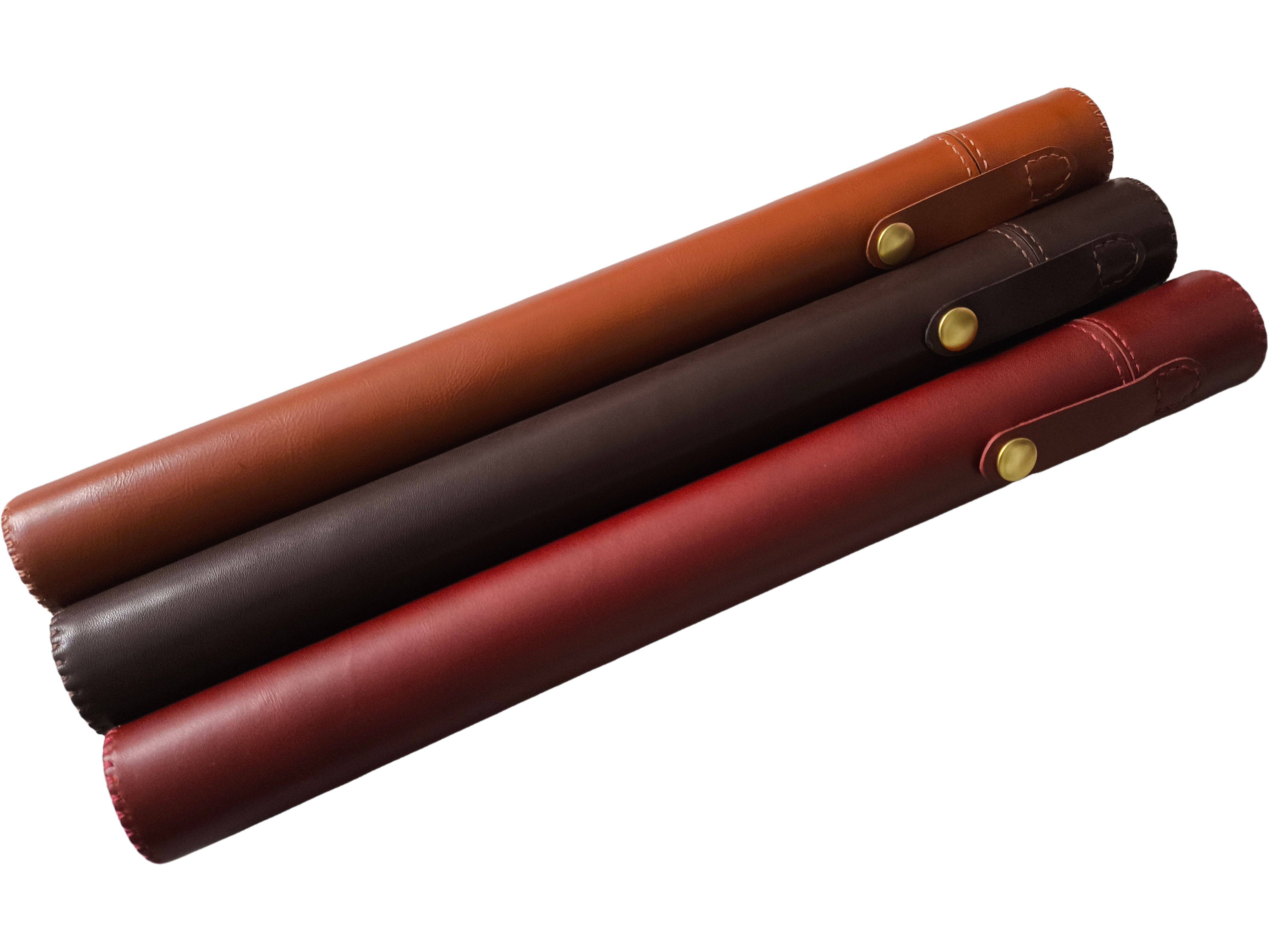 定制乐器包手缝头层牛皮真皮指挥棒琴竹保护包筒鼓棒长笛竹笛箫
