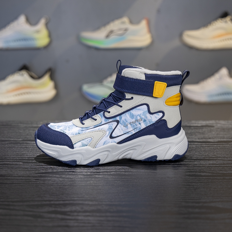 李宁冬季加绒保暖休闲鞋