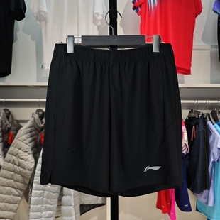 李宁2023夏季 AKST27 新款 男子跑训系列反光速干透气凉爽运动短裤