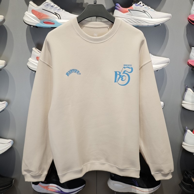 李宁运动休闲男子圆领卫衣