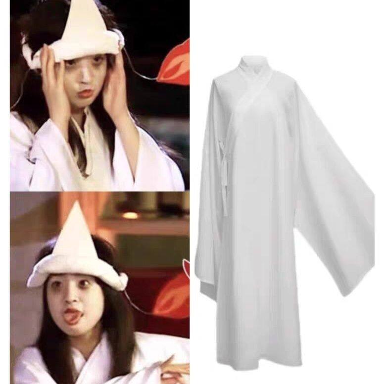 成人万圣节袁湘琴同款cos衣服装扮可爱鬼妆造型搞怪幽灵贞子白裙