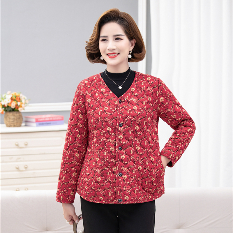 妈妈装新款中老年女装驼绒小棉衣40-50岁内胆棉服奶奶装柔软外套