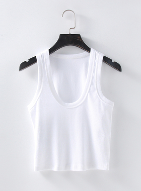 特价清仓夏装新款2024休闲夏美背外穿U领螺纹af吊带背心内搭女衣