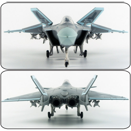 1/72宝星迪歼20飞机模型拼装积木