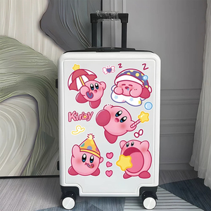 可爱星之卡比行李箱贴纸卡通拉杆箱旅行箱diy装饰墙面高清大贴画