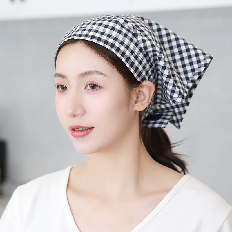 服务员三角头巾防尘防油烘焙帽