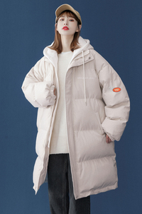 备战双十一 中性风 中长款棉服假两件情侣棉衣 女 G910 P158 女类图片