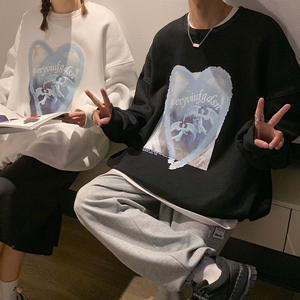 2026新款春装港风情侣卫衣女宽松韩版外套 G936 P35 男类图片