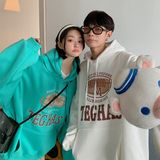 情侣装秋装简约字母印花宽松大码情侣卫衣女外套G956P48男类，女装短外套，电商A339