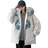 中性风冬装羊羔毛棉衣情侣棉衣外套棉服男女G900P128，男装棉衣，电商A339