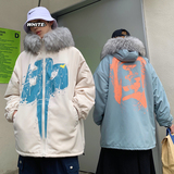 情侣装冬装羊羔毛棉衣情侣棉衣外套棉服G900P128男类，男装棉衣，电商A339