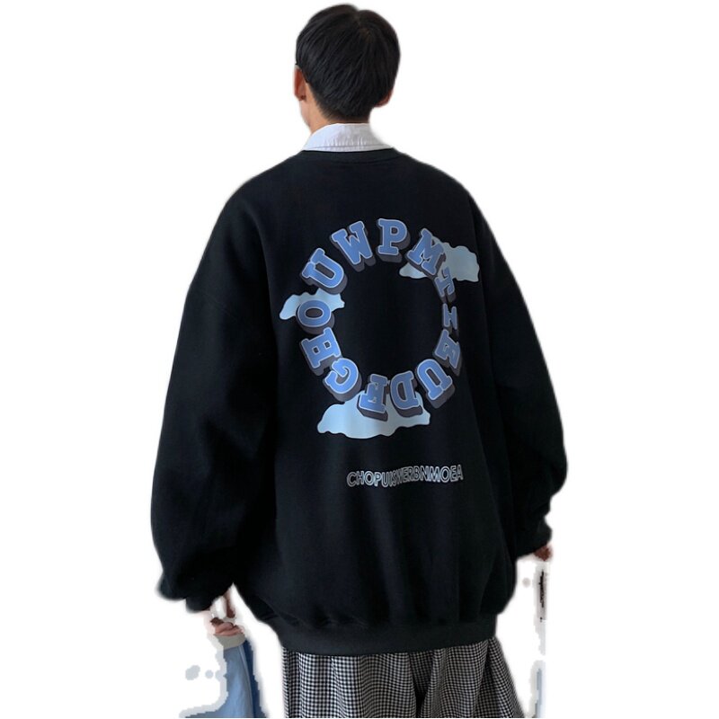 情侣装春装字母印花新款情侣卫衣女宽松百搭外套G941P38男类,女装短外套,电商A339