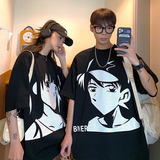 主推情侣装新品潮卡通动漫圆领情侣短袖T恤班服G1005P35男类，男装T恤，电商A339