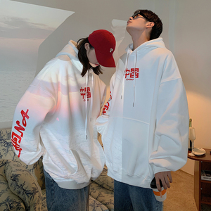 情侣装春装 China印花宽松大码情侣卫衣女外套 G955 P48 男类图片