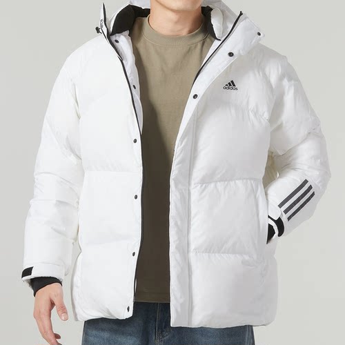 正品Adidas/阿迪达斯男子运动防风保暖连帽羽绒服IL8925 IL8929