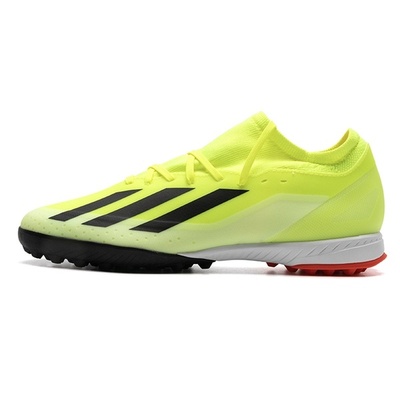 Adidas阿迪达斯XCrazyfastTF中端碎钉人草训练足球鞋男IF0698