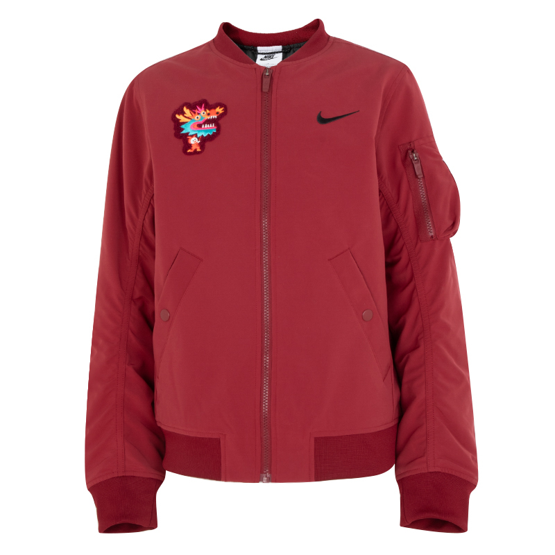 Качественная детская одежда Nike/Найк с символикой дракона на Новый год, простая и дикая тёплая хлопковая одежда FZ6416-657-010