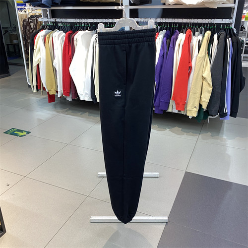 正品Adidas阿迪达斯三叶草冬季女加绒保暖束脚运动休闲长裤IA6437