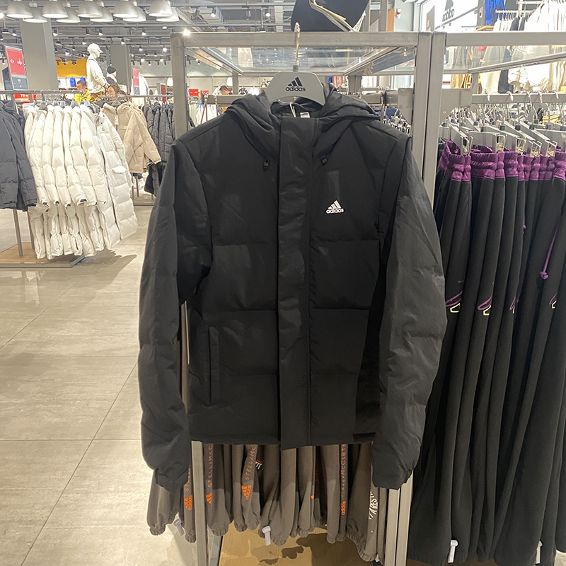 正品Adidas/阿迪达斯男子冬季新款防风保暖运动休闲羽绒服IZ4883