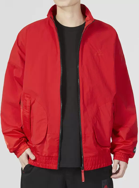 正品Adidas阿迪达斯男装春秋季新款保暖立领运动夹克外套 HZ3039
