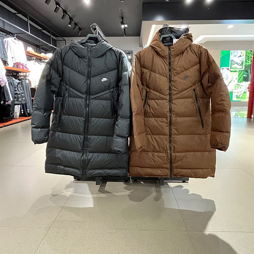 Nike耐克男子冬季新款运动中长款保暖防风休闲羽绒服DV1134